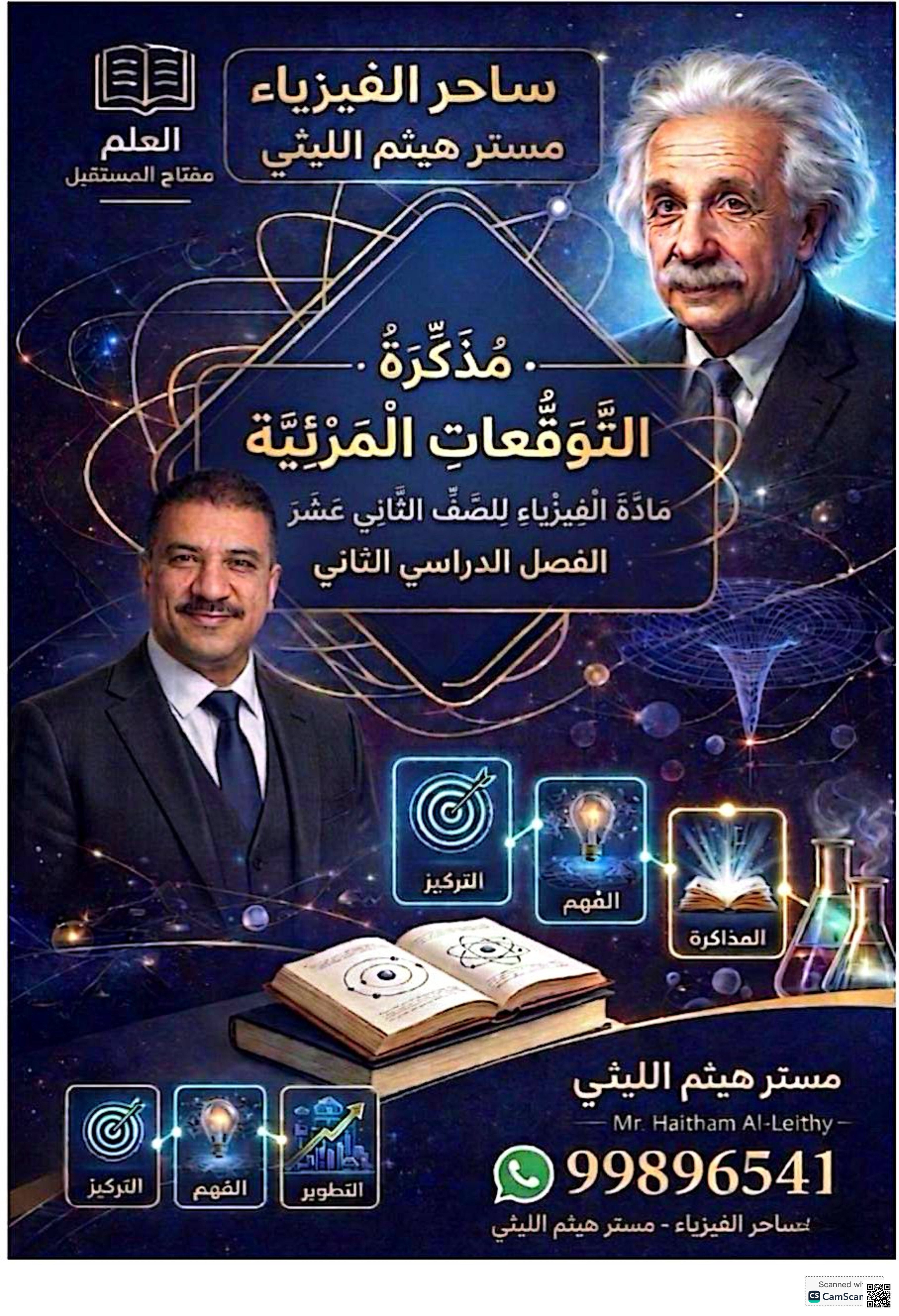 مذكرة التوقعات المرئية - فيزياء - الصف الثاني عشر العلمي - الفصل الثاني