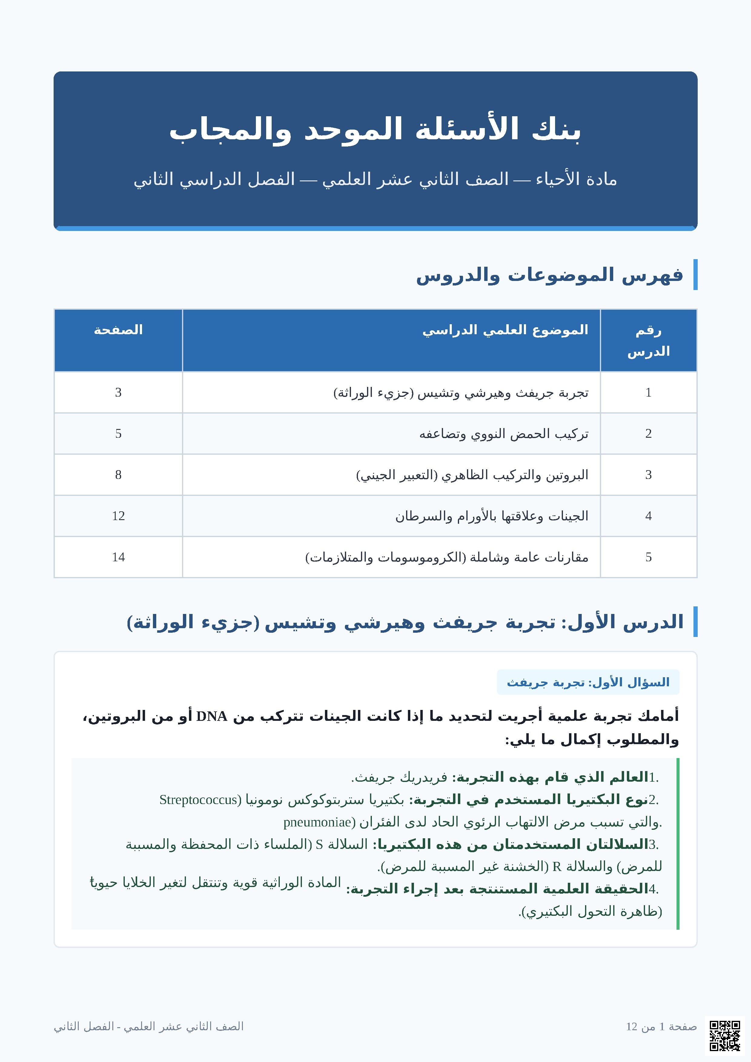 مذكرة رائعة للمراجعة